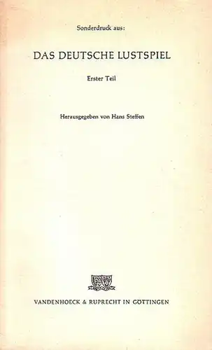 Kluge, Gerhard: Das Lustspiel der deutschen Romantik. Sonderdruck aus: Das deutsche Lustspiel. Erster Teil. 