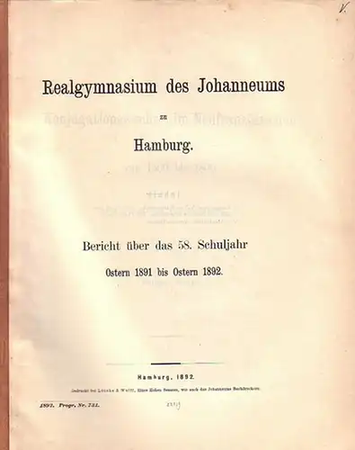 Kraft, Philipp: Konjugationswechsel im Neufranzösischen von 1500 bis 1800 nach Zeugnissen von Grammatiken. In: Realgymnasium des Johanneums zu Hamburg, Bericht über das 58. Schuljahr, Ostern 1891 - Ostern 1892. Programm Nummer 7311. 