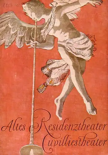 Programmheft zu: 'Die Hochzeit des Figaro'. Blätter der Bayerischen Staatsoper. Komische Oper in vier Akten. Inszenierung: Rudolf Hartmann. Musikalische Leitung: Robert Heger. Bühnenbild: Helmut Jürgens.. 