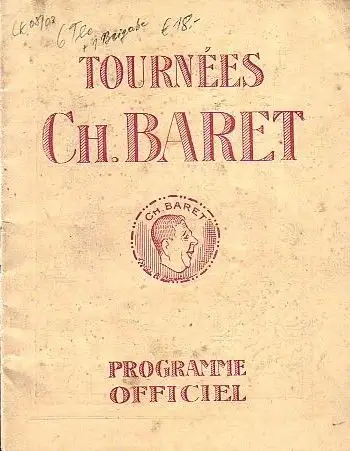 Konvolut von 6 Programmheften ("Progr. officiel")