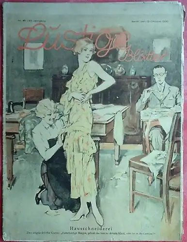 Lustige Blätter: Lustige Blätter. Nr. 41 / 45. Jahrgang / Berlin, den 12. Oktober 1930. Chefredakteur: G. Mühlen-Schulte. Im Inhalt u.a.: Satirische Zeichnungen von Seher...