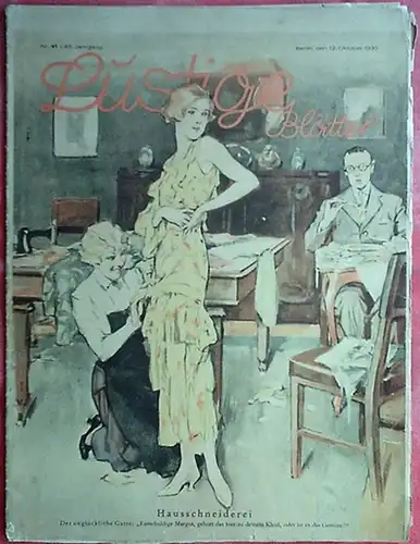 Lustige Blätter: Lustige Blätter. Nr. 41 / 45. Jahrgang / Berlin, den 12. Oktober 1930. Chefredakteur: G. Mühlen Schulte. Im Inhalt u.a.: Satirische Zeichnungen von.. 