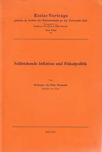 Neumark, Fritz: Schleichende Inflation und Fiskalpolitik. 