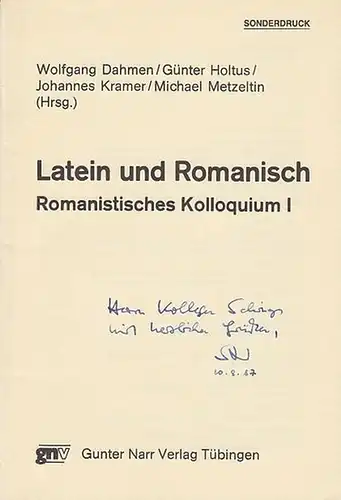 Neumeister, Sebastian: Latein. Stein des Anstoßes. Eine vorwiegend literarische Betrachtung. Klaus Friedrich zum 60. Geburtstag. Sonderdruck aus: Latein und Romanisch, Romanistisches Kolloquium I. 