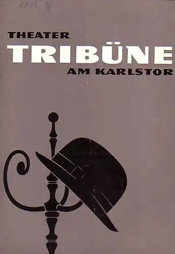 München.   Tribüne.   Mackie, Philip: Tote schweigen nicht (The key of the door). Programmheft 6 / 1963. Kriminalstück in 3 Akten. Deutsch.. 