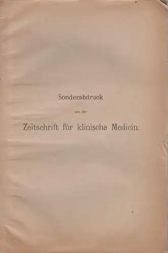 Lesser, E: Ein Fall von Hypertrichosis universalis und frühzeitiger Geschlechtsreife. Sonder - Abdruck aus der Zeitschrift für klinische Medicin, Band 41. 