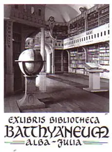 Exlibris Bibliotheca Batthyäneum alba-Julia
