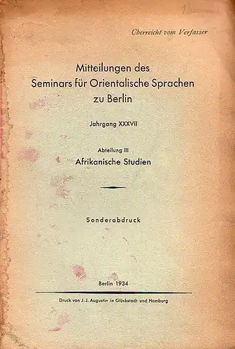 Melzian, H.J: Beobachtungen über die Verwendung der Töne in der Yoruba-Sprache. 