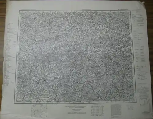 Mitteleuropa: 3 Übersichtskarten von Mitteleuropa 1:300000 : K 52 Düsseldorf / K 53 Osnabrück / K 54 Oldenburg. 