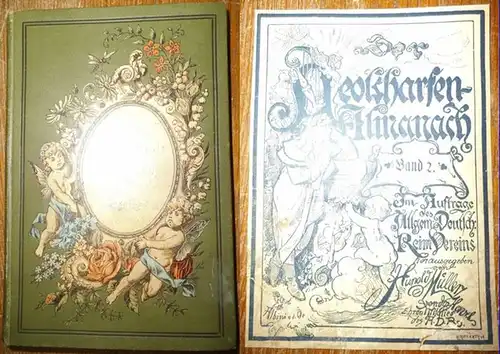 Der Aeolsharfenalmanach. Band 2 separat [Aeolsharfen Almanach]. Herausgegeben im Auftrage des Allgemeinen Deutschen Reimvereins. Mit Beiträgen von Theophil Ballheim [= Julius Stinde], Carl Blubber, Florentine.. 