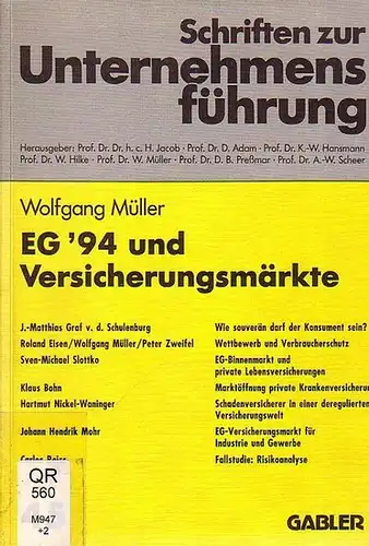 Müller, Wolfgang (Hrsg.): EG 94 und Versicherungsmärkte. 