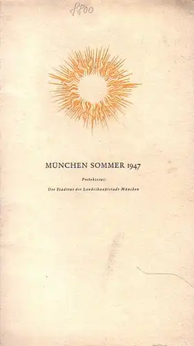 Programm: München Sommer 1947 vom 12. Juni - 31. Juli