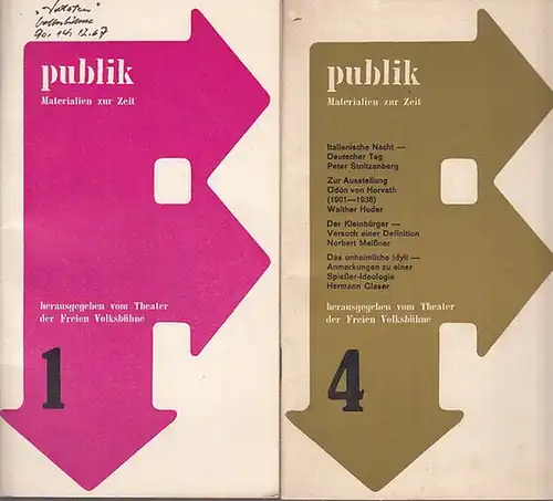 Publik.   Freie Volksbühne, Berlin.   Peter Stoltzenberg, Martin Wiebel (Red.).   Rolf Hochhuth.   Heinrich Lübke.   Reinhard Baumgart.. 
