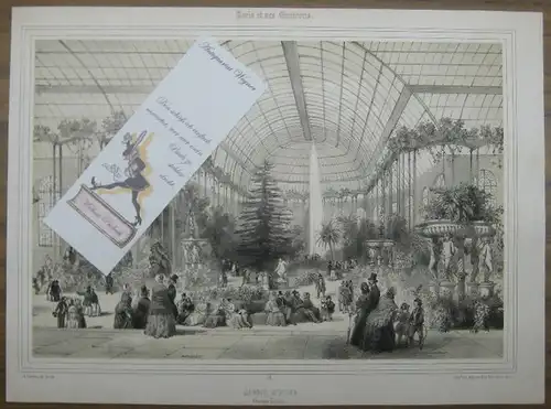 Paris: Jardin d´Hiver, Champs-Elysees. (Lithographie von A. Provost, Aus:) Paris et ses Environs. I. 