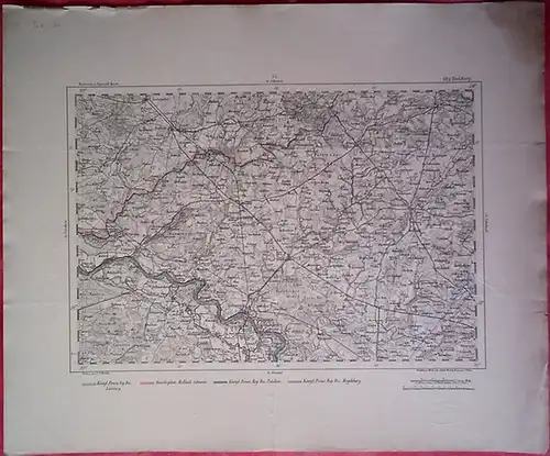 Perleberg.   Reymann, Daniel Gottlob: Perleberg. Reymann´s topographische Special Karte von Mitteleuropa. Sektion: 57. Segment   Nr. auf der Übersichtskarte: 221 (rot gestempelt).. 