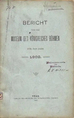 Prag: Bericht über das Museum des Königreiches Böhmen für das Jahr 1902. 