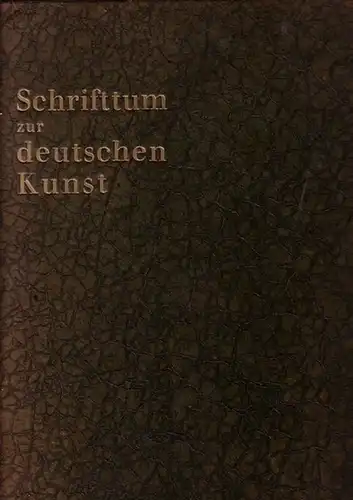 Schrifttum zur deutschen Kunst - Hans Kauffmann / Deutschen Verein für Kunstwissenschaft (Hrsg.): Schrifttum zur deutschen Kunst. 1. - 12. Jahrgang, Oktober 1933 bis Dezember 1948. Komplett in 2 OMappen. 