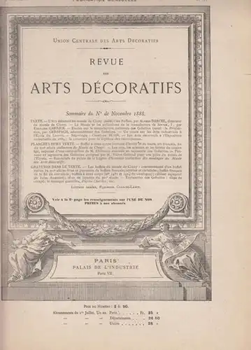 Revue des Arts Decoratifs - 9e Année, Novembre 1888