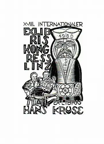 Sos, L: Ex Libris von Hans Kruse. XVII. Internationaler Exlibriskongress Linz. 