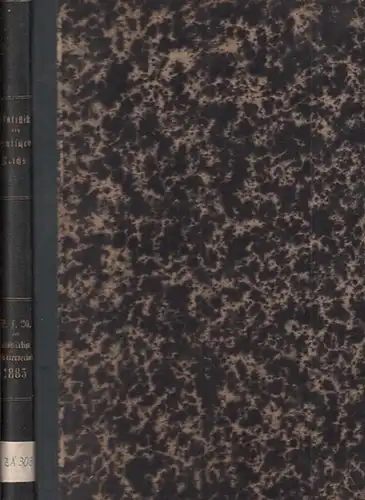 Statistik des Deutschen Reichs. / Kaiserliches Statistisches Amt: Waarenverkehr des deutschen Zollgebiets mit dem Auslande im Jahre 1885   2. Theil. Der auswärtige Waarenverkehr.. 