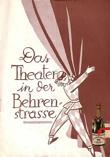 Rößler, Carl: Programm Heft zu 'Das verfl...Geld!'. Lustspiel in drei Akten. Regie: Ralph Arthur Roberts. Bühnenbild: Paul Petersilge. Mitwirkende: Maria Karsten, Alexa v. Engström, Ellen.. 