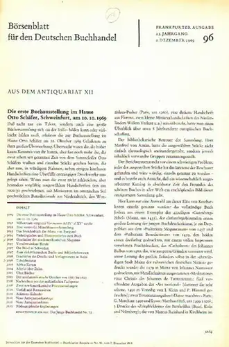 s.t. / s.t. / s.t. / u.a. - Börsenblatt für den Deutschen Buchhandel - Aus dem Antiquariat: Pathologisches und Therapeutisches zum Buch // Geschichte der...