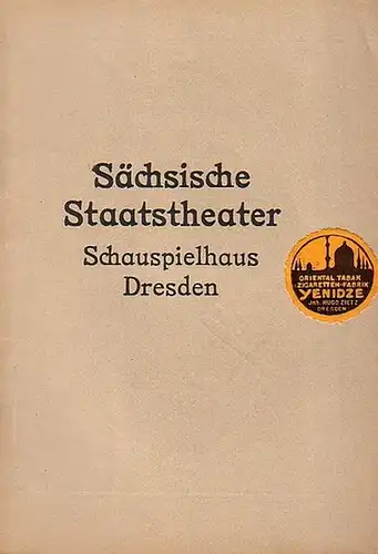 Medea. Programmheft für Montag, 18. April 1921