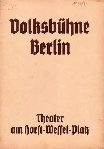 Programmheft zu: Cäsar und Cleopatra. Eine historische Komödie. Spielleitung: Richard Weichert. Bühnenbild: Hans Weidemann. Darsteller: Carl Kuhlmann, Geraldine Katt, Ernst Sattler, Walter Steinbeck, Jakob Tiedtke.. 