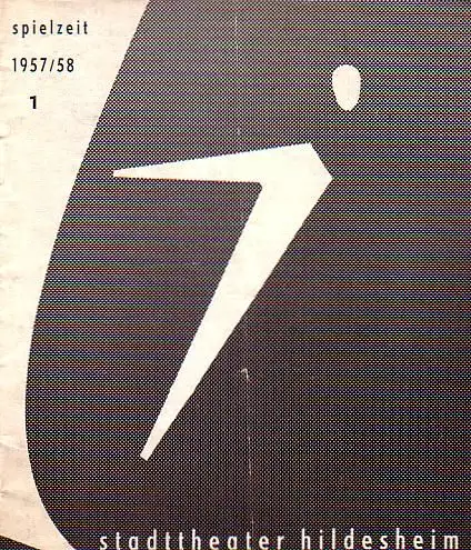 Programm Heft zu 'Don Carlos'. Dramatisches Gedicht. Inszenierung: Willi Rohde. Bühnenbild: Hans Joachim Redlich. Kostüme: Thea Zimmermann. Aufführung 'Stadttheater Hildesheim'. Spielzeit 1957 / 58, 1.. 