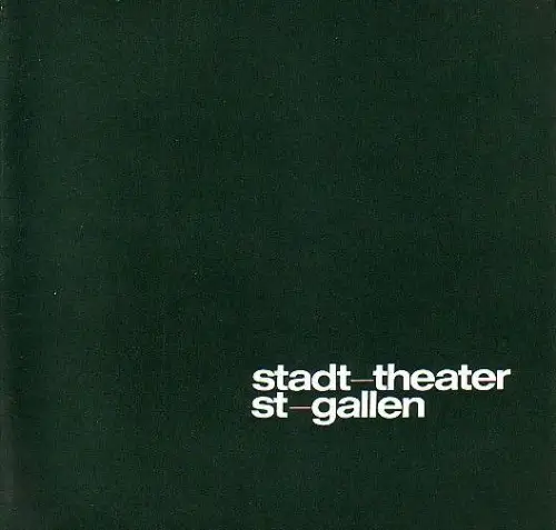 Programm zu 'Die Csardasfürstin'. Heft 3   1971 / 1972. Operette in 3 Akten von Leo Stein und Bela Jenbach. Musikalische Leitung: Eduard Meier.. 