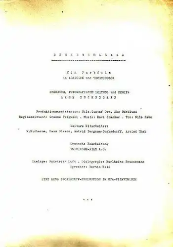 Sucksdorff, Arne: Konvolut von Foto- und Pressematerialien zu dem Film 'Dschungelsaga', 1960. Drehbuch, fotografische Leitung und Regie: Arne Sucksdorff. Musik: Ravi Shankar. Ton: Nils Rehn. Dialoge: Friedrich Luft. Sprecher: Martin Held. Ein Technicolor-