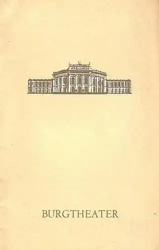 Programm Heft zu 'König Heinrich IV'. Übersetzung von A. W. Schlegel. Bühnenfassung der beiden Teile für einen Abend und Regie: L. Lindtberg. Darsteller: Fred Liewehr.. 