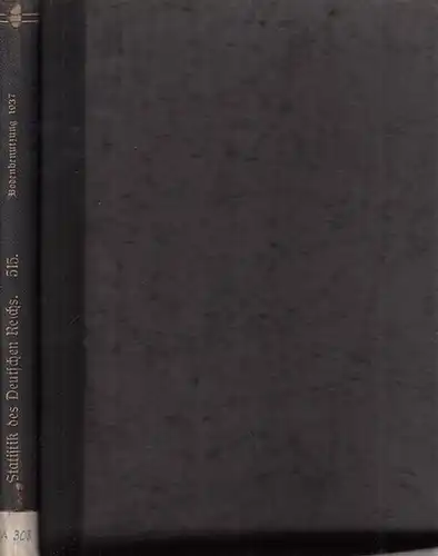 Bodenbenutzung und Ernte 1937
