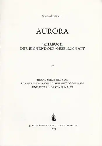 Sprengel, Peter: Triumph und Versammlung. Strukturen des Festspiels in Klassik und Romantik. Sonderdruck aus: Aurora. Jahrbuch der Eichendorff-Gesellschaft 50. 