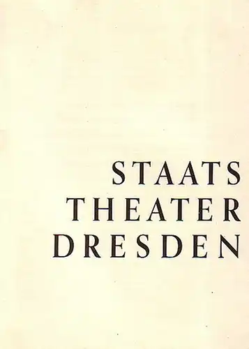 Theatervorschau für das 2.Halbjahr 1960/1961 -  Torquato Tasso