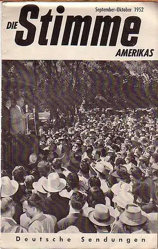 Programmheft der Stimme Amerikas. September - Oktober 1952: Deutsche Sendungen