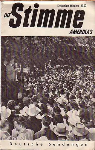 Stimme Amerika: Programmheft der Stimme Amerikas. September - Oktober 1952: Deutsche Sendungen. 