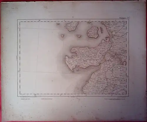 Tönningen.   Reymann, Daniel Gottlob: Tönningen. (Reymann´s topographische Special Karte von Mitteleuropa), Sektion 8, Segment   Nr. auf der Übersichtskarte: 146 (handschriftlich). Gezeichnet.. 
