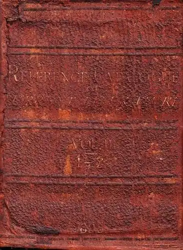 The Reference Catalogue of Current Literature: Containing the full titles of book now in print and on sale with the prices [...] and an Index containing one hundred thousend references. 2 vols. 