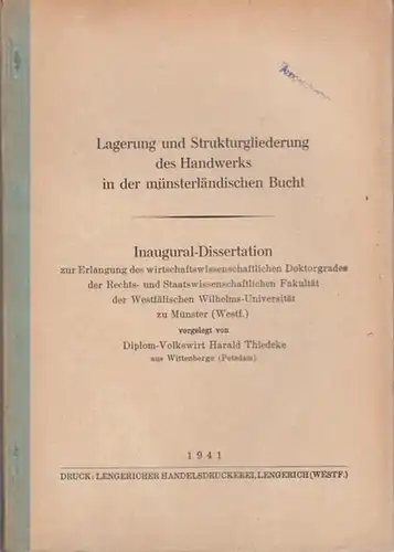 Thiedecke, Harald: Lagerung und Strukturgliederung des Handwerkes in der münsterländischen Bucht. 