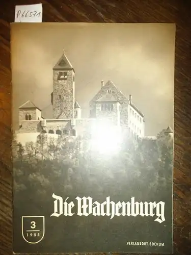 Wachenburg, Die. - Geyer, Hellmuth (Red.): Die Wachenburg. Verbandsorgan des WSC ( Nachrichten des Weinheimer Senioren-Convents ) . Konvolut mit 10 Heften, enthalten sind: Jahrgang 1955 Hefte 3 und 5. / Jgg. 1956 Hefte 1, 3, 4, 5 und 6. / Jhg. 1957 Hefte 