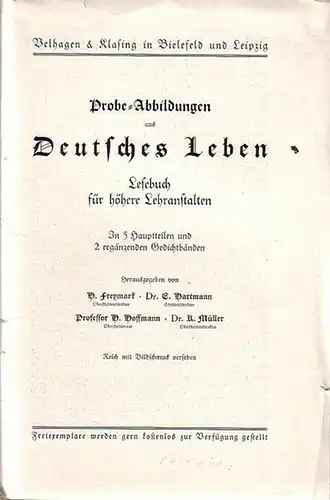 Vogler: 62 Probe - Abbildungen zu: Deutsches Leben. Lesebuch für höhere Lehranstalten. 