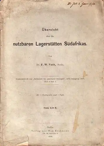 Voit, F.W: Übersicht über die nutzbaren Lagerstätten Südafrikas. 