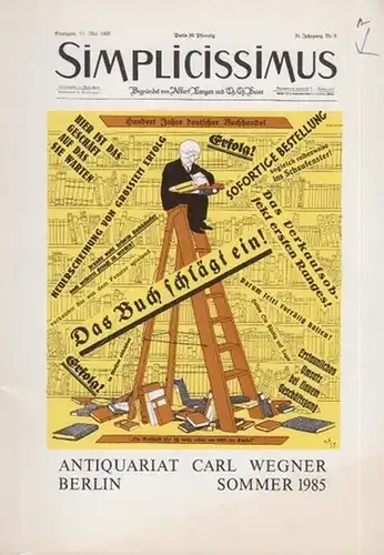 Wegner, Carl ( Antiquariat Berlin ): Literatur und Varia (Deutsche Literatur und Weltliteratur, illustrierte Bücher / Varia: Buchwesen und Verwandtes / Sprach  und Literaturwissenschaft.. 