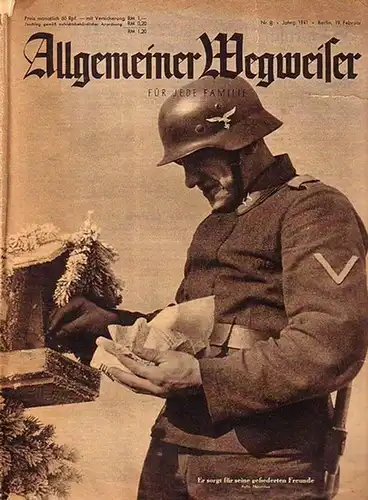 Allgemeiner Wegweiser für jede Familie. Jahrgang 1941, Nr. 8 vom 19. Februar. Schriftleiter: Robert Roseeu