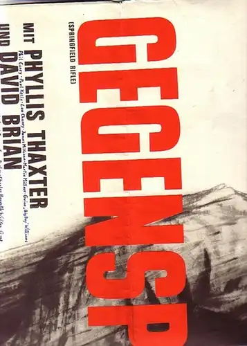 Cooper, Gary: Filmplakat zu 'Gegenspionage'. Regie: Andre de Toth. Mit Gary Cooper. Ein Film der Warner Bros in Warnercolor. 