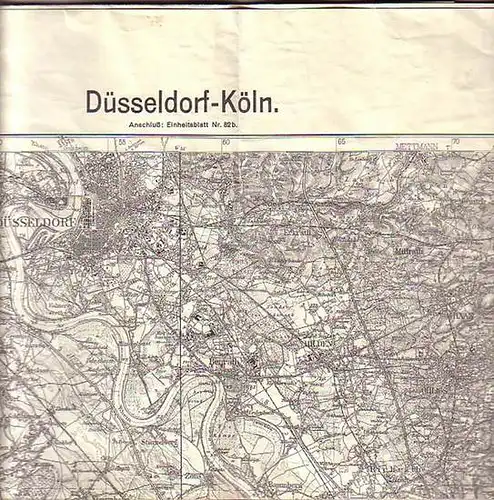 Düsseldorf: Einheitsblatt Nr. 94b: Düsseldorf - Köln. Maßstab 1:100 000. Herausgegeben vom Reichsamt für Landesaufnahme, 1936. 