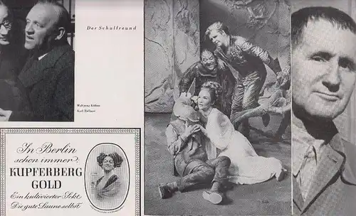 Ein Sommernachtstraum ; "Die Dreigroschenoper". Programmheft des Schloßpark Theaters Berlin,  Spielzeit 1958 Heft 74 und Spielzeit 1967/68. Konvolut aus 2 Heften und einer Beigabe