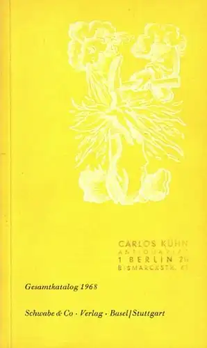 Verlag Schwabe & Co, Basel / Stuttgart. Gesamtkatalog 1968