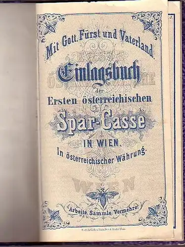 Baumgruber, Karl, Einlagsbuch der Ersten österreichischen Spar-Casse in Wien. In österreichischer Währung. Auszug aus dem Interessenten-Capitalien-Buche Nummer 212248. Geführt von 1899 - 1921